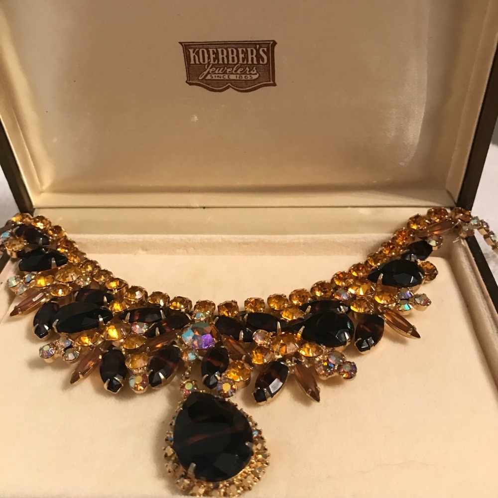 Vintage Art Deco Rhinestone Necklace